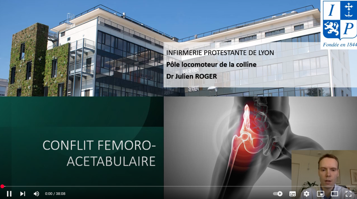 Webinar du Dr Julien ROGER sur le conflit de hanche