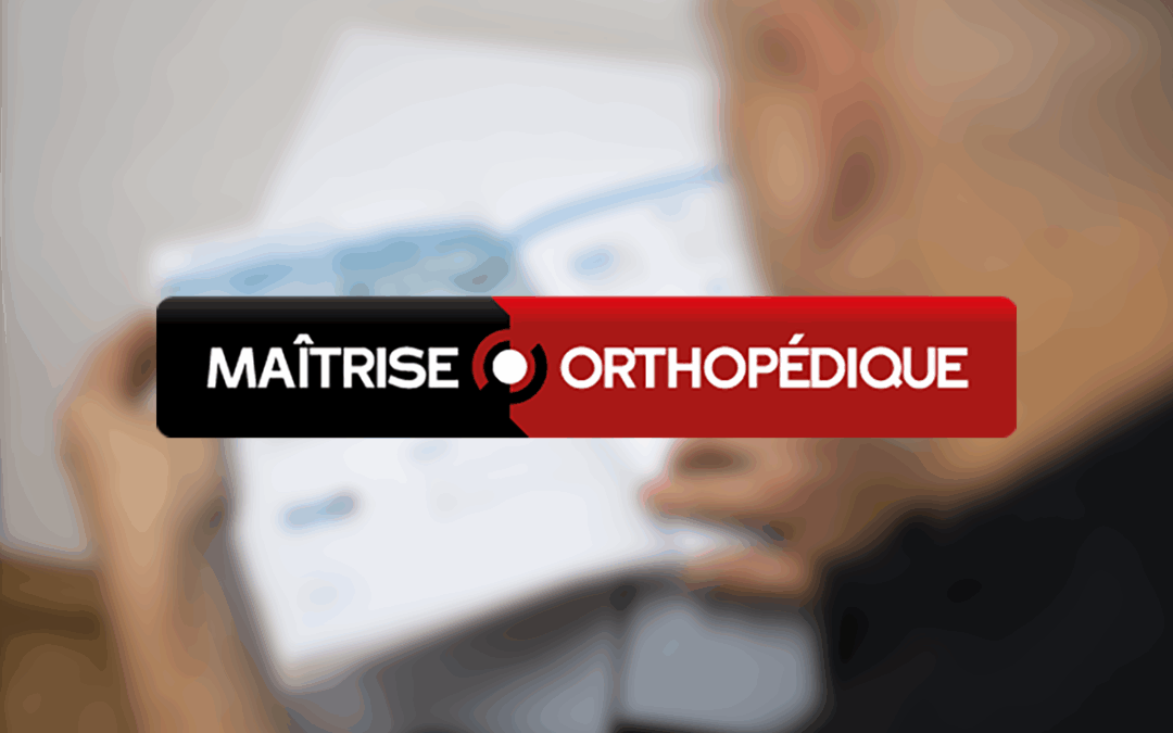 Prochaine parution dans la revue Maîtrise Orthopédique
