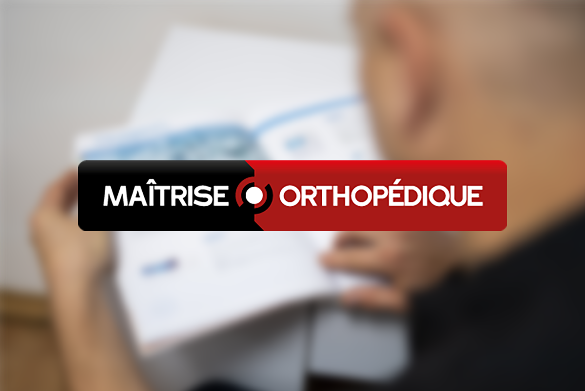Article dans le magazine "Maitrise Orthopédique"